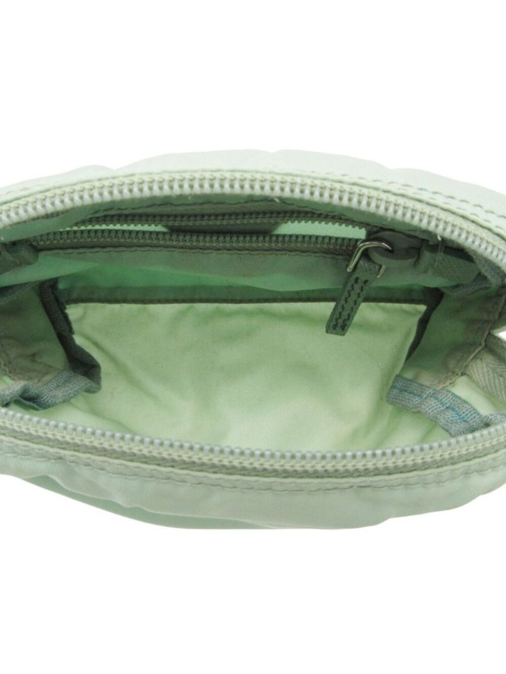 Prada Pouch Tessuto Cosmetics Makeup Nylon Mint Green - Picture 7 of 10